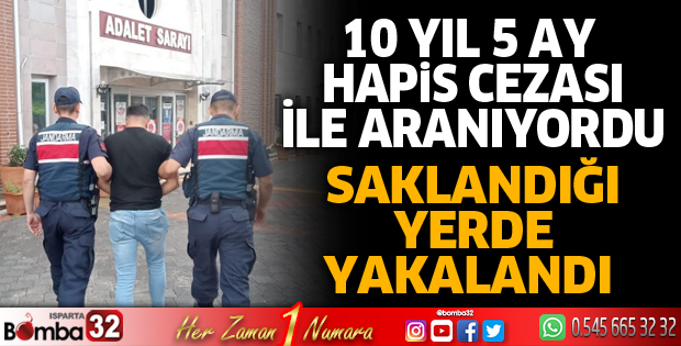 Saklandığı yerde yakalandı