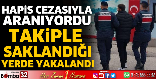 Saklandığı yerde yakalandı