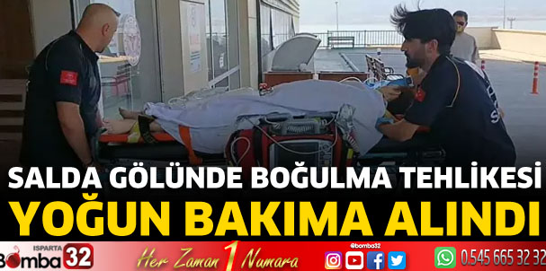 Salda Gölünde boğulma tehlikesi