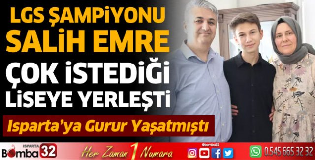 Salih Emre Karakulak istediği liseye yerleşti 