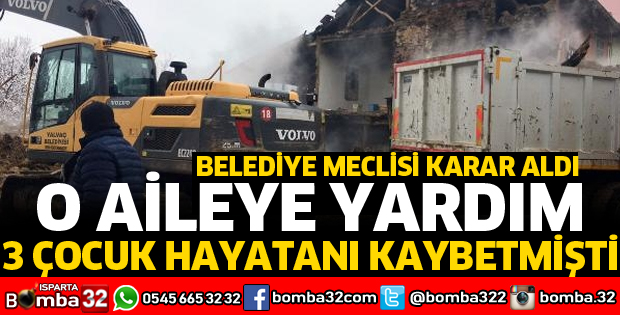 SALUR KÖYÜNDE EVİ YANAN AİLEYE MADDİ YARDIM