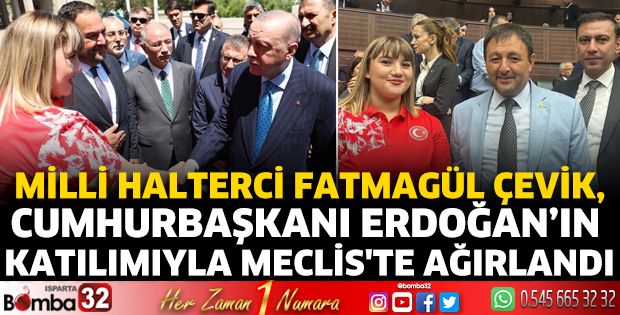 Şampiyon Halterci Meclis’te Ağırlandı