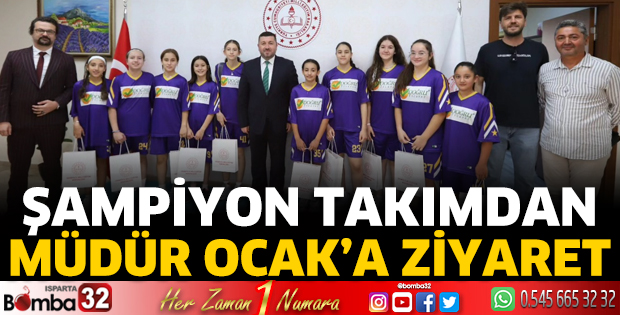 Şampiyon takımdan Müdür Ocak’a ziyaret