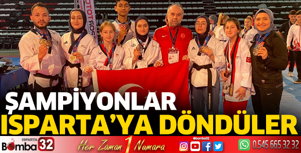 Şampiyonlar ilimize döndüler
