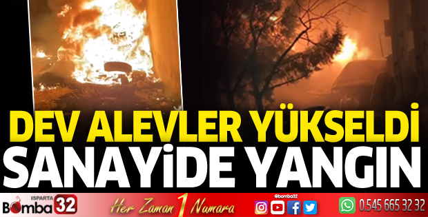 Sanayide yangın