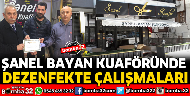 ŞANEL BAYAN KUAFÖRÜNDE DEZENFEKTE ÇALIŞMASI