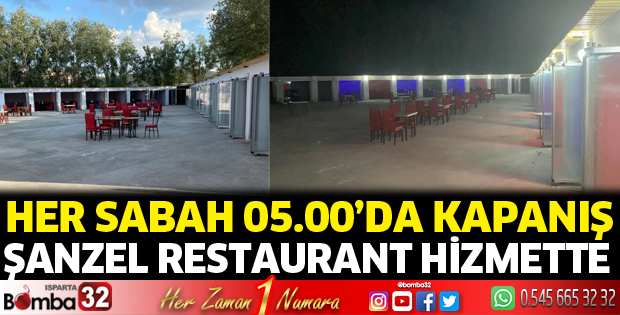 Şanzel Restaurant hizmette