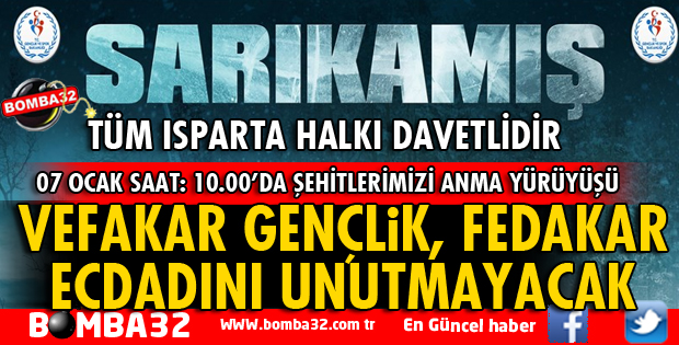 SARIKAMIŞ ŞEHİTLERİMİZ İÇİN YÜRÜYORUZ