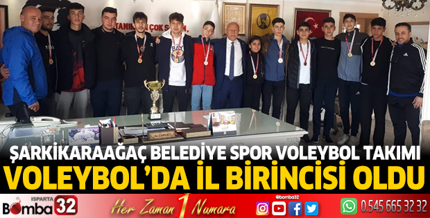 Şarkikaraağaç Belediye Spor Voleybol Takımı İsa Çarkacı'yı ziyaret etti