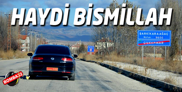 ŞARKİKARAAĞAÇ  İLÇESİNDE BÜYÜK KARŞILAMA