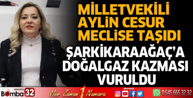 Şarkikaraağaç’a doğalgaz kazması vuruldu!