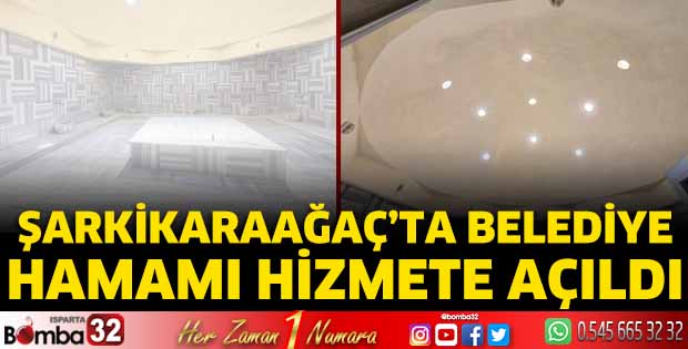 Şarkikaraağaç’ta Hamam Hizmete Açıldı