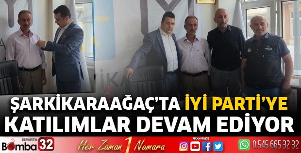 Şarkikaraağaç’ta İYİ Parti’ye katılımlar devam ediyor