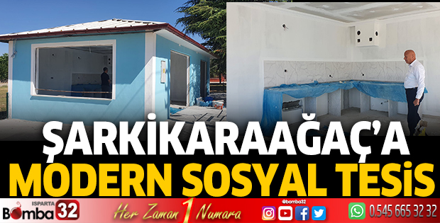 Şarkikaraağaç'a modern sosyal tesis