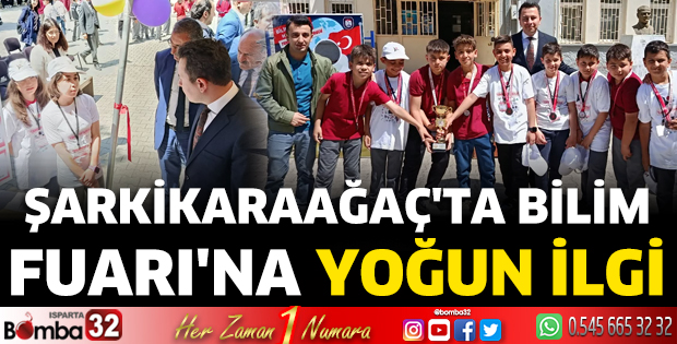 Şarkikaraağaç'ta Bilim Fuarı'na Yoğun İlgi