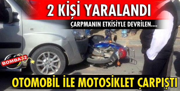 ŞARKİKARAAĞAÇ'TA KAZA: 2 YARALI