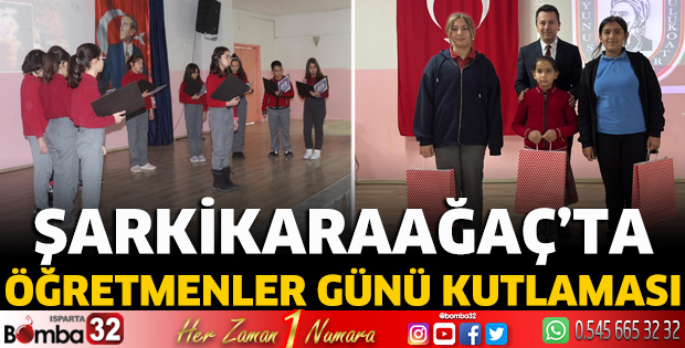 Şarkikaraağaç'ta Öğretmenler Günü kutlaması