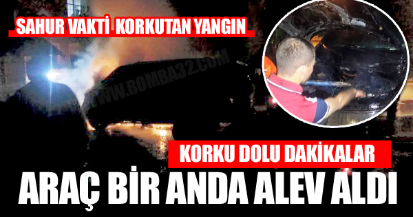Şarkikaraağaç'ta Sahur Vakti Korkutan Yangın