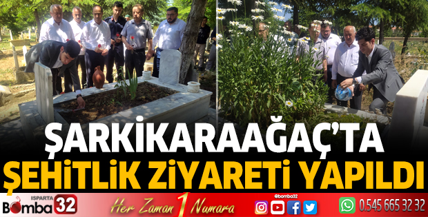 Şarkikaraağaç'ta şehitlik ziyareti yapıldı