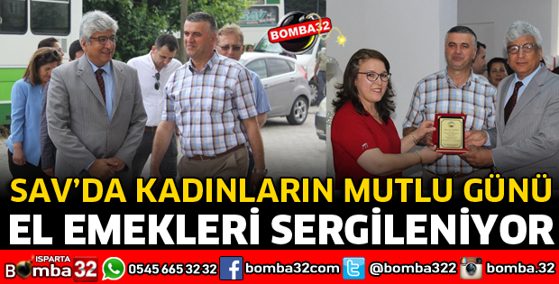 SAV KASABASINDA KADINLARIN EL EMEĞİ SERGİLENİYOR