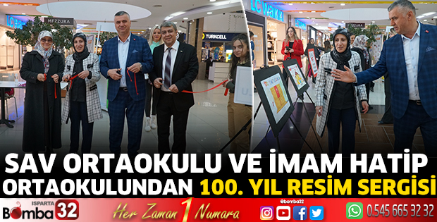Sav Ortaokulu Ve İmam Hatip Ortaokulundan 100. Yıl Resim Sergisi