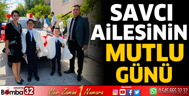 Savcı ailesinin mutlu günü