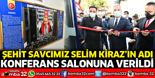 Savcı Selim Kiraz'ın adı konferans salonuna verildi
