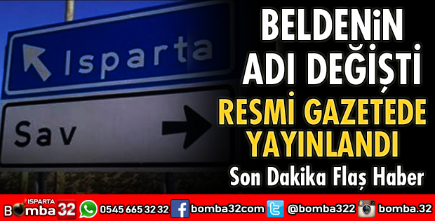 SAVKÖY'ÜN ADI DEĞİŞTİ