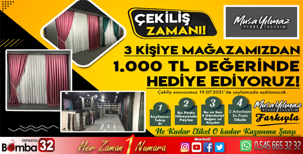 Sayfamızda Muhteşem Çekiliş Var