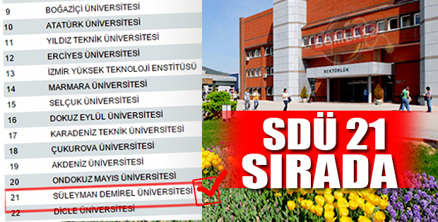 SDÜ 21. SIRADA !
