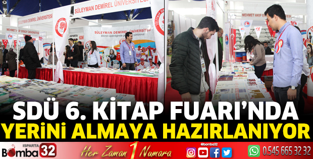 SDÜ 6. Kitap Fuarı’nda yerini almaya hazırlanıyor
