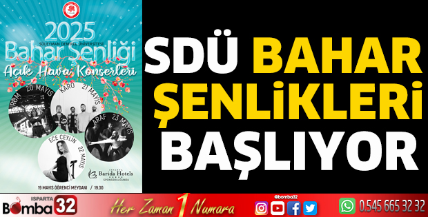 SDÜ Bahar Şenlikleri Başlıyor