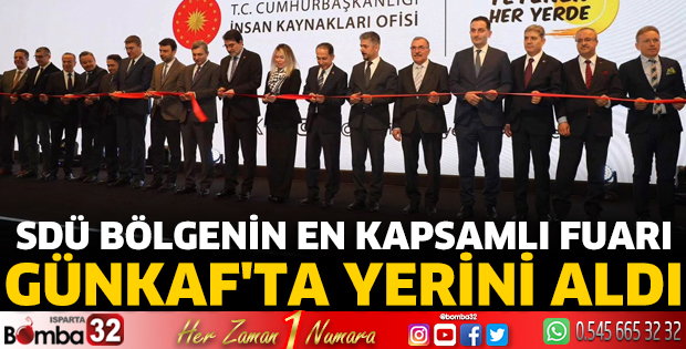 SDÜ bölgenin en kapsamlı fuarı GÜNKAF'ta yerini aldı