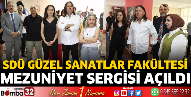 SDÜ Güzel Sanatlar Fakültesi Mezuniyet Sergisi Açıldı