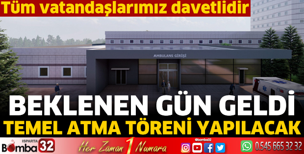 SDÜ Hastanesi ek hizmet binası temeli atılıyor