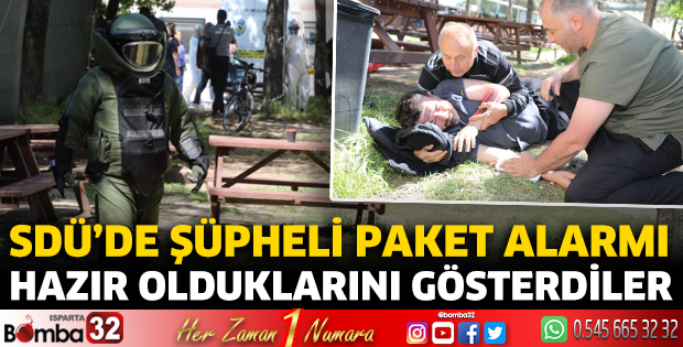 SDÜ Hastanesi’nde bomba imha tatbikatı