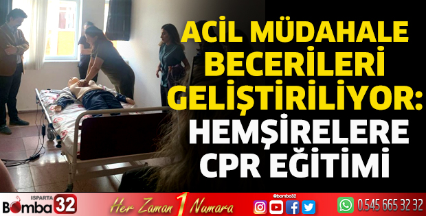 SDÜ Hastanesi’nde Hemşirelere CPR Eğitimi