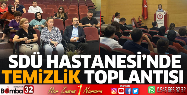 SDÜ hastanesinde temizlik toplantısı