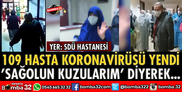 SDÜ HASTANESİNDEN 109 HASTA TABURCU OLDU