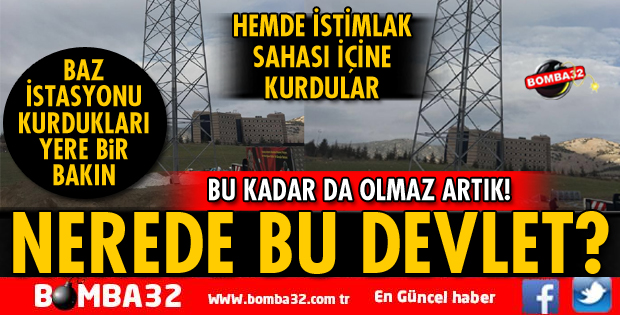 SDÜ HASTANESİNİN HEMEN YANINA BAZ İSTASYONU KURUYORLAR