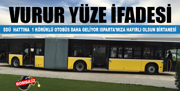 SDÜ Hattına 1 Körüklü Otobüs Daha