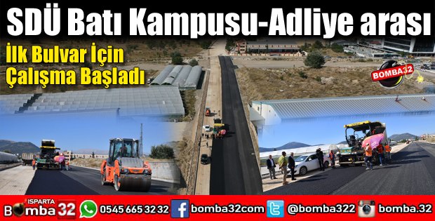 SDÜ  İLE ADLİYE KAVŞAĞI ARASI BULVAR ÇALIŞMALARINDA MUTLU SON