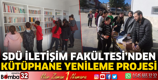 SDÜ İletişim Fakültesi’nden kütüphane yenileme projesi