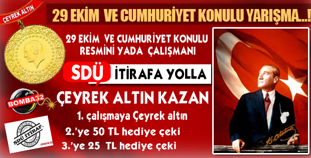 SDÜ İTİRAF’TAN 29 EKİM’E ÖZEL ANLAMLI YARIŞMA