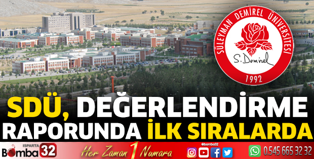 SDÜ İzleme ve Değerlendirme Raporu'nda ilk sıralarda