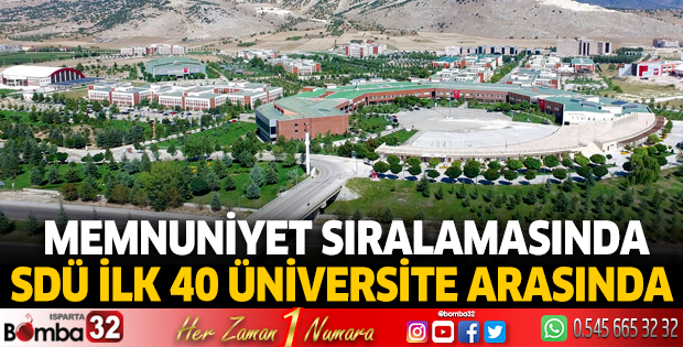 SDÜ memnuniyet araştırmasında ilk 40 üniversite arasında