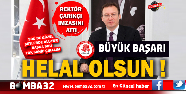 SDÜ MEMNUNİYETTE BÜYÜK BAŞARI 