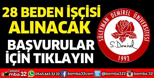 SDÜ MEVSİMLİK GEÇİCİ İŞÇİ ALIM İLANI YAYINLADI