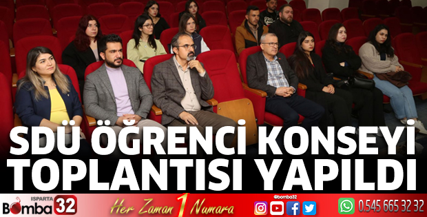 SDÜ Öğrenci Konseyi Toplantısı yapıldı