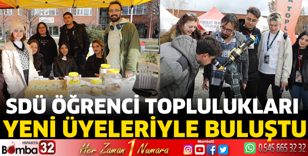 SDÜ öğrenci toplulukları yeni üyeleriyle buluştu
